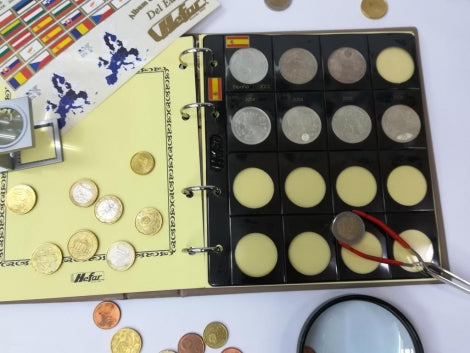 Hoja para monedas 16 Espacios (Especial Monedas de Plata)