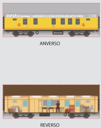 R130 87X37 Sello Vagón Ambulante de Correos
Para Sello en formato cerrado