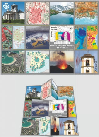 R135 80x123 150 Aniv° del Instituto Geológico Nacional 2020. Para hoja bloque plegada o cerrada.