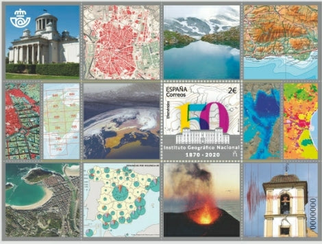 R135 80x123 150 Aniv° del Instituto Geológico Nacional 2020. Para hoja bloque plegada o cerrada.