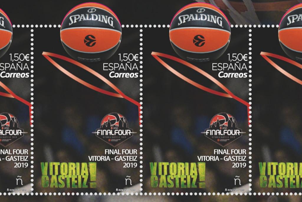 R132 37x66 Sello Baloncesto Vitoria 2019