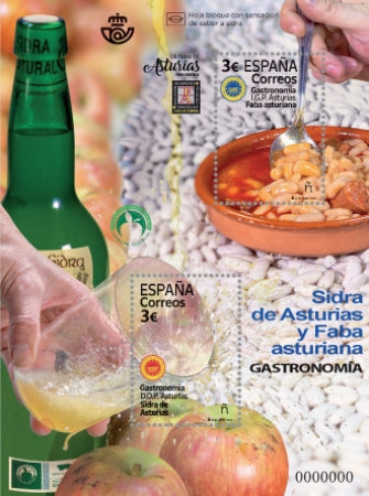 R116 99X113 H.B. Catedral de Leon 2012. Exfilna 2016
Gastronomía 2020 IGP FABADA Y DOP SIDRA ASTURINA.