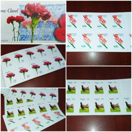 R92B 160X86 Para las hojas de 10 sellos de los carnets de flora y fauna. CARNET DE FLORA, FAUNA, MARIPOSAS, PAJAROS.