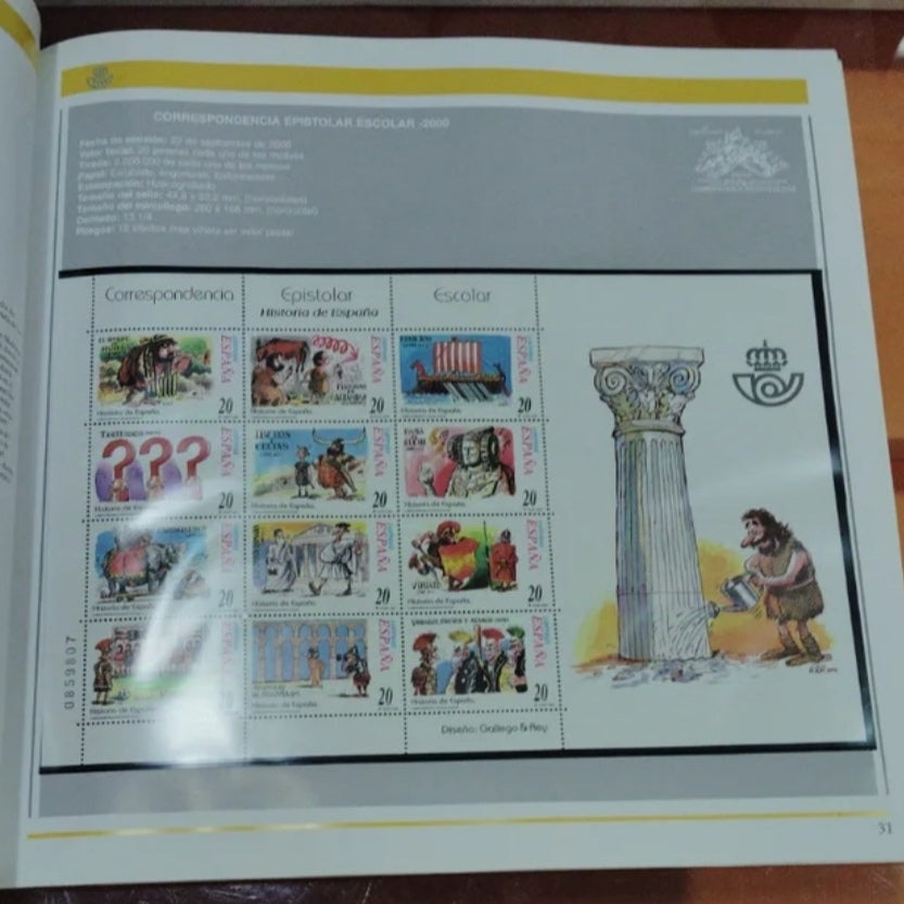 Libro de Sellos de Correos 2000