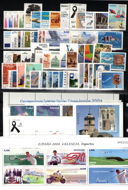 Sellos de España 2004