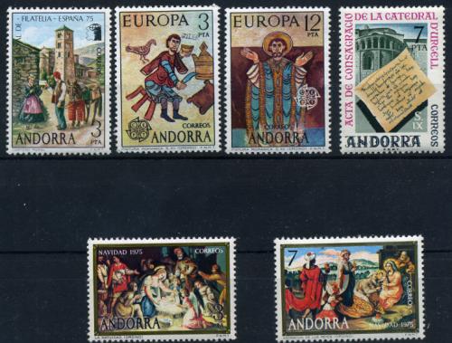 Sellos de Andorra años completos