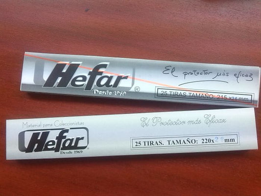 T032 Tira de 220mm para sellos de 32mm de altura. 25 unidades