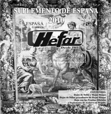 Suplemento de Sellos Hefar. España 2010