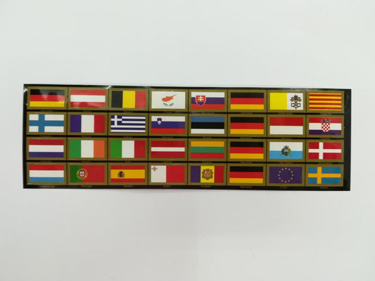 Hojas adhesivas 32 Banderas