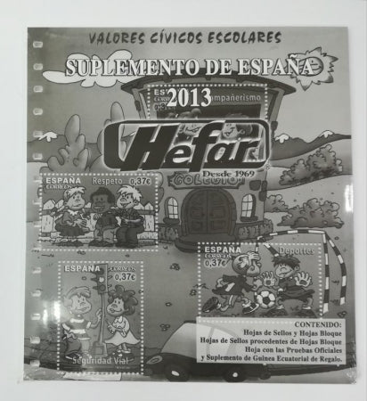 Suplemento de Sellos Hefar. España 2013