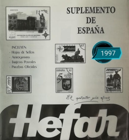 Suplemento de Sellos Hefar. España 1997