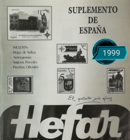 Suplemento de Sellos Hefar. España 1999
