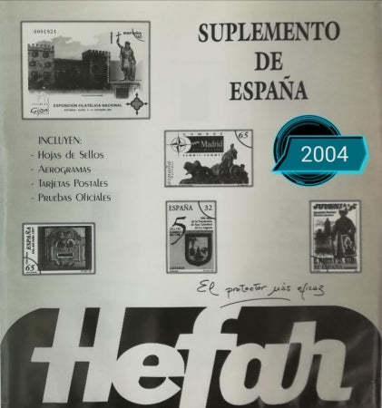 Suplemento de Sellos Hefar. España 2004
