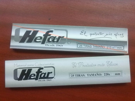 T036 Tira de 220mm para sellos de 36mm de altura. 25 unidades