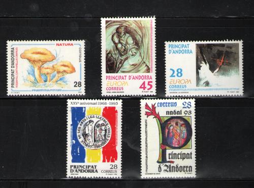 Sellos de Andorra años completos