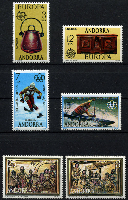 Sellos de Andorra años completos