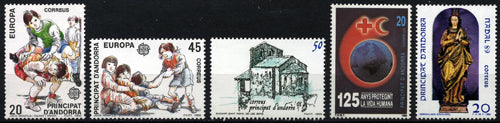 Sellos de Andorra años completos