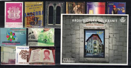 Sellos de Andorra años completos