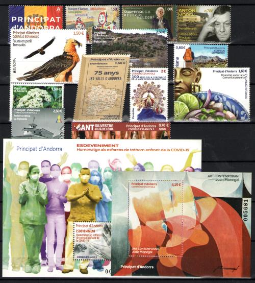 Sellos de Andorra años completos
