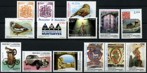Sellos de Andorra años completos