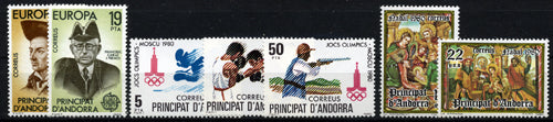 Sellos de Andorra años completos