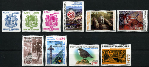 Sellos de Andorra años completos