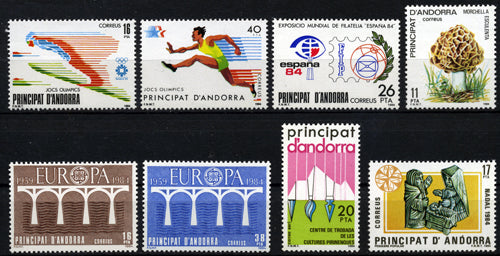 Sellos de Andorra años completos