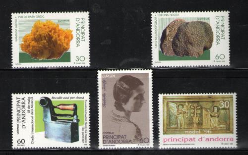 Sellos de Andorra años completos