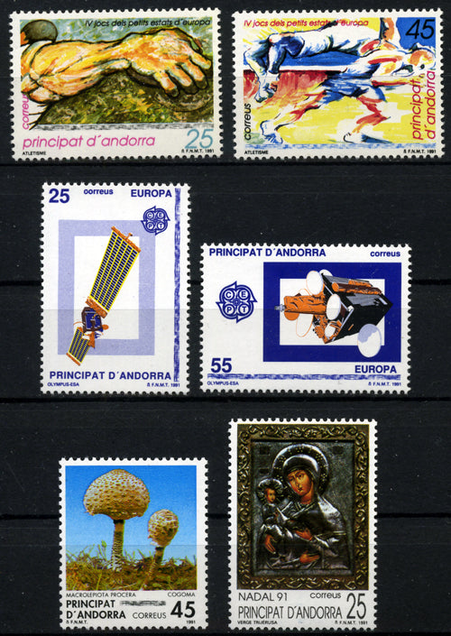 Sellos de Andorra años completos