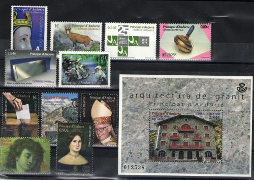 Sellos de Andorra años completos