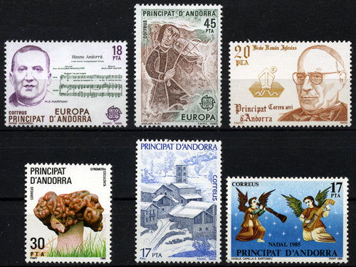 Sellos de Andorra años completos