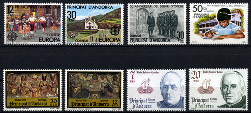 Sellos de Andorra años completos