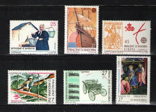 Sellos de Andorra años completos