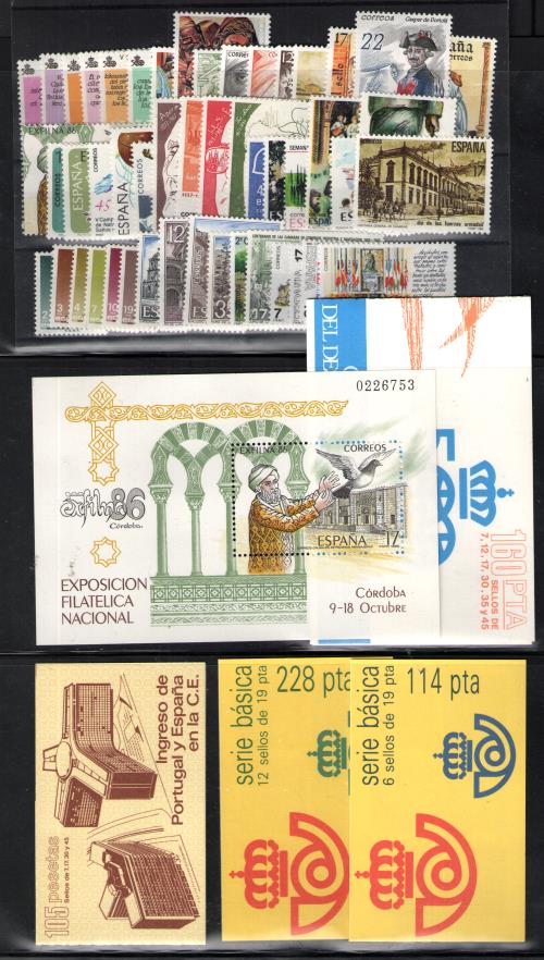 Sellos de España 1986