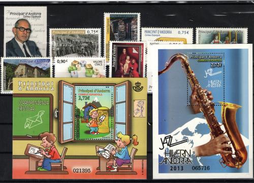 Sellos de Andorra años completos