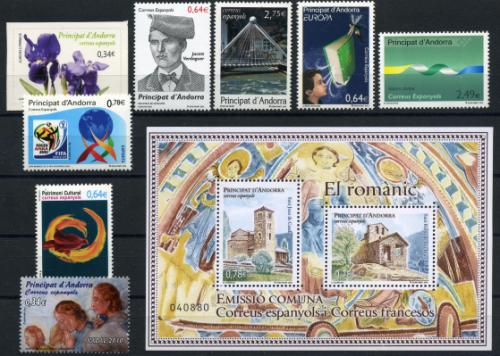 Sellos de Andorra años completos