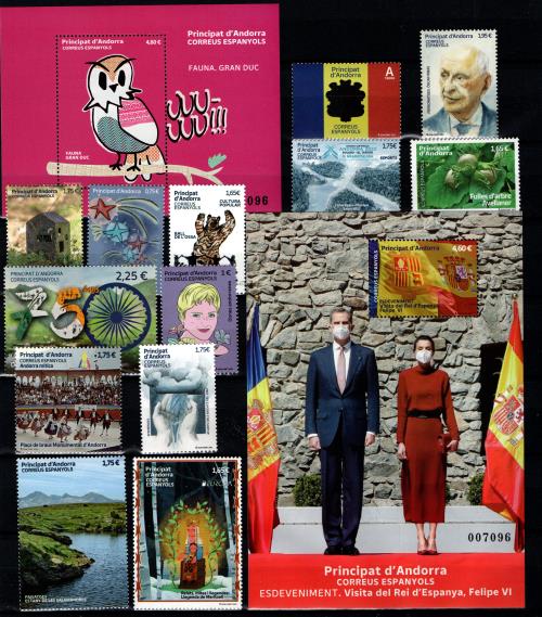 Sellos de Andorra años completos
