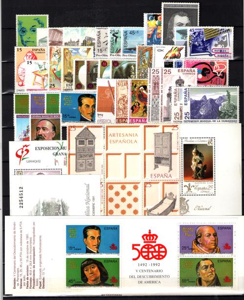 Sellos de España 1991